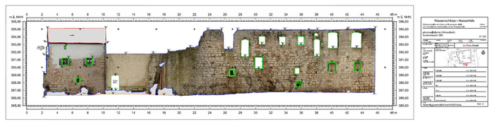 3D-Laserscanning und Photogrammetrie zur Erstellung von Orthophotos und CAD Plänen