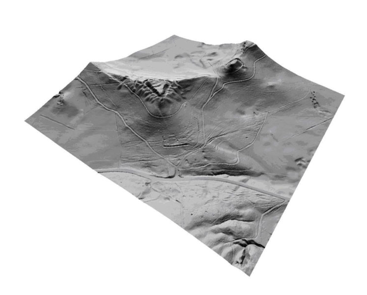 Airborne Laserscanning ALS DTM Homburg 3D-View