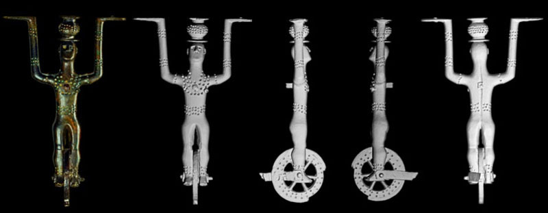 Bench of Hochdorf, 3D modell of an element