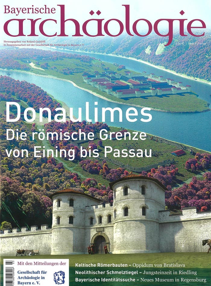 ArcTrons archäologische Rekonstruktionen und Grafiken im Heft 3, 2019 in der Zeitschrift Bayerische Archäologie