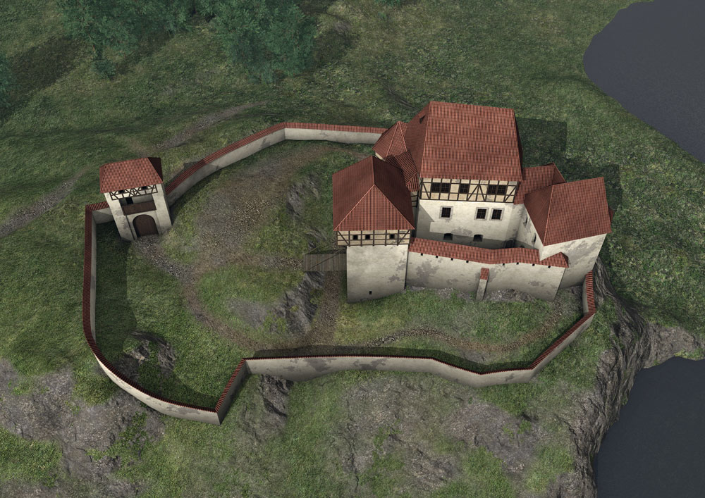 Reconstruction of the castle around 1618