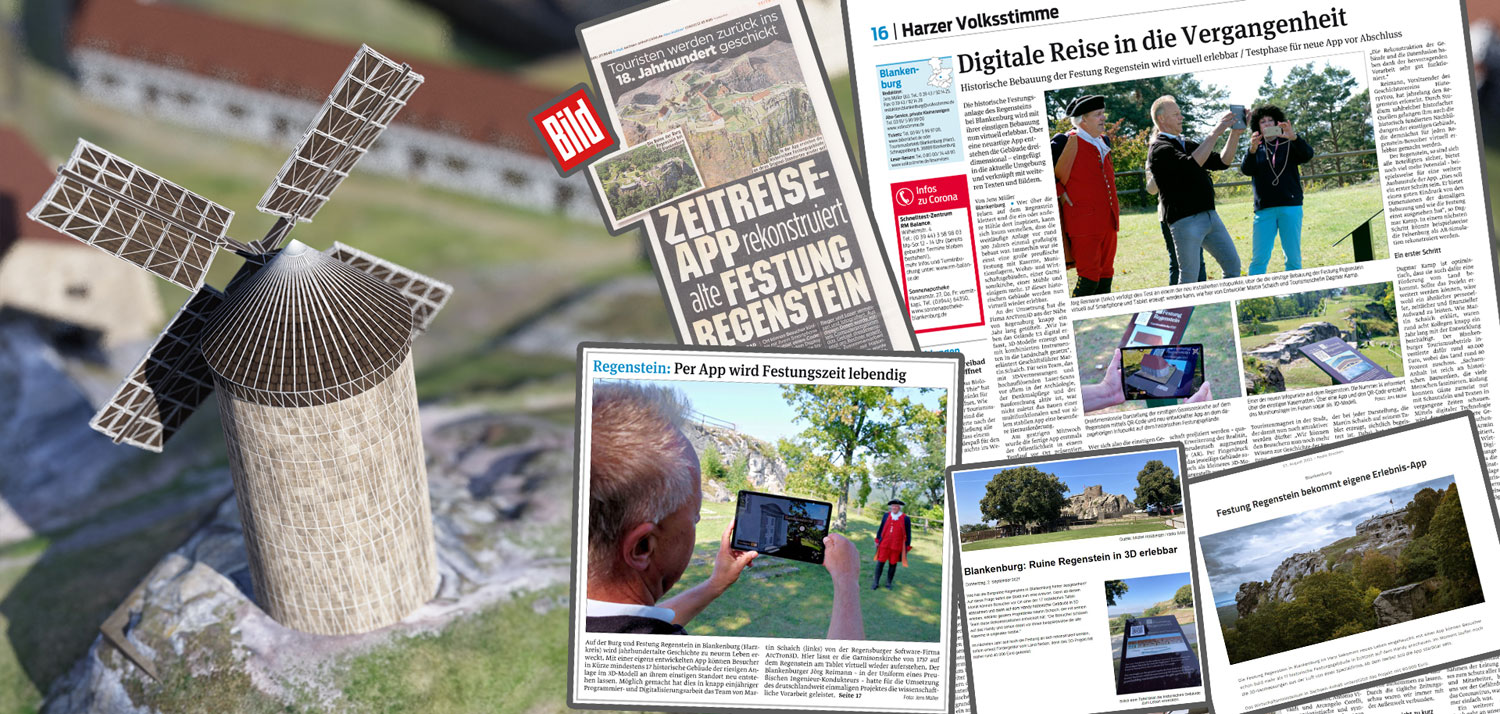 Pressespiegel - Zeitreise App rekonstruiert alte Festung Regenstein