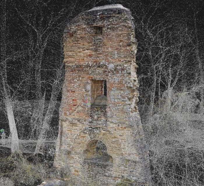 Point cloud of the castle ruin