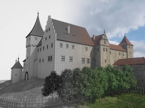 Digitale Rekonstruktion der Burg Speckfeld