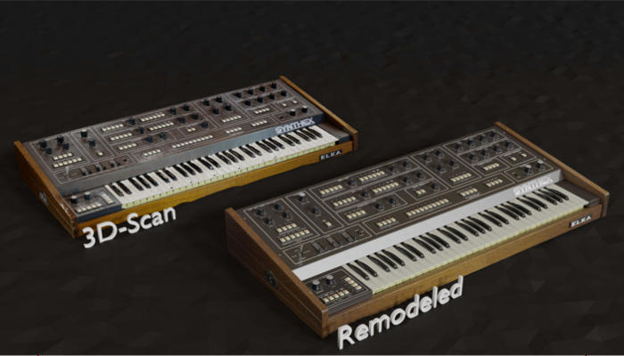 3D Scan Remodeled Synthesizer