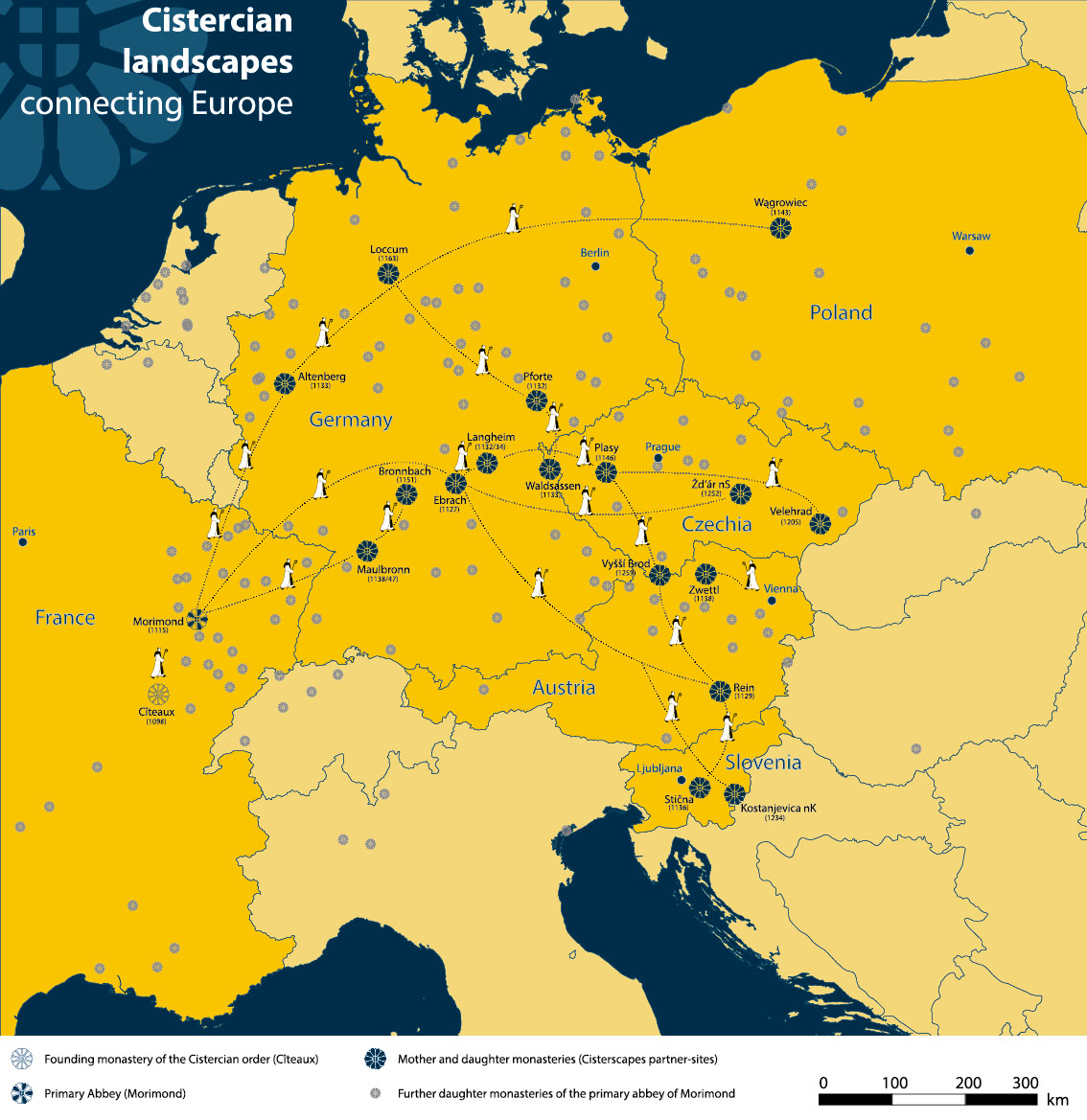 Cisterscapes Landschaftskarte Mitteleuropa