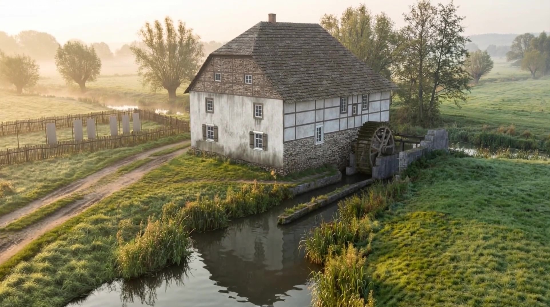 Walkmühle Seitenansicht